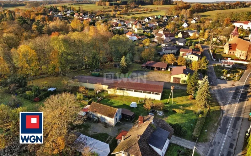 Obiekt przemysłowy/hala na  sprzedaż Barcino - Dom, warsztat, hala mag., Barcino, działka 5000m2